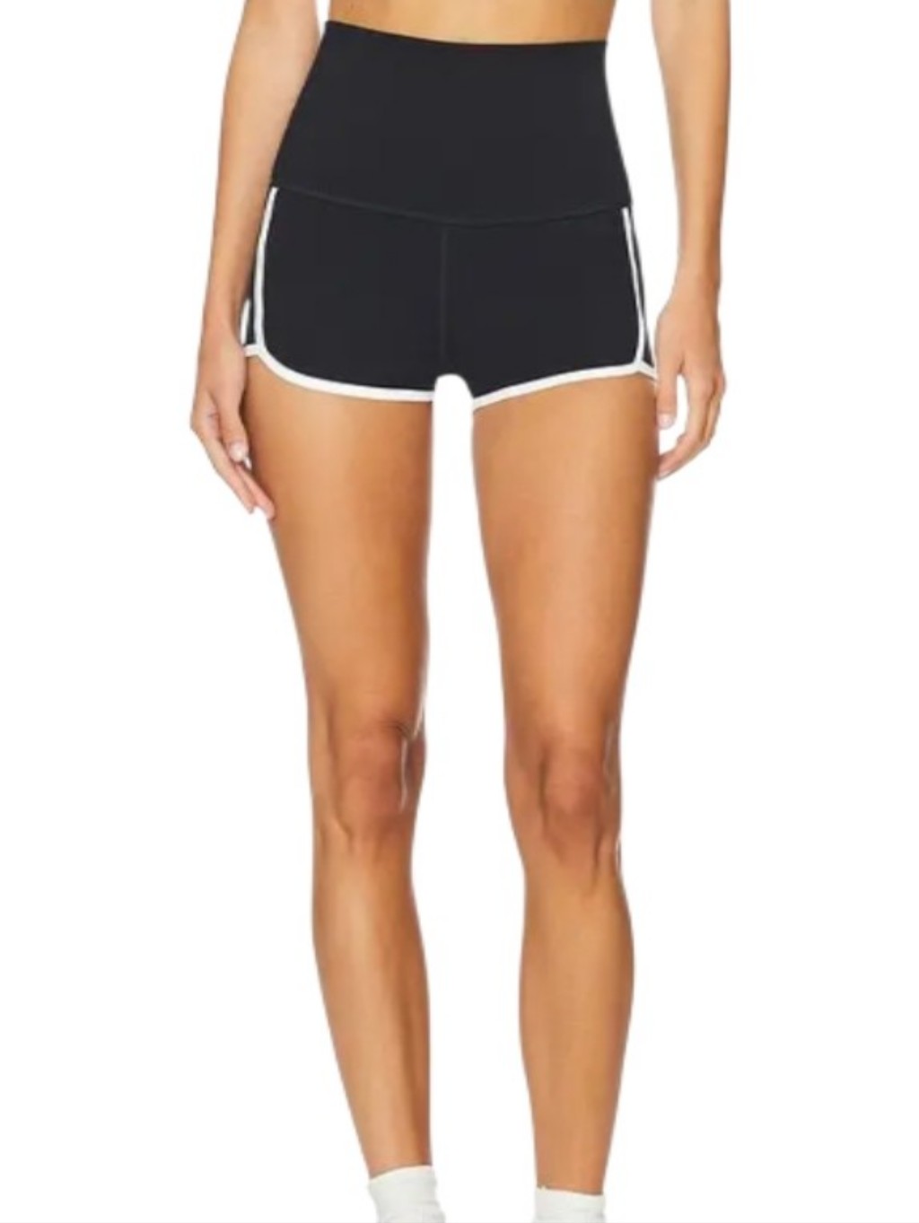 Free People Movement Island Time Short High-Waist Black Shorts-Nwt
